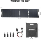 120W Portable Solar Panel for Power Station Generator, Ultra Light 5.7lbs, 25% High Efficiency IP65 Waterproof, 20V Foldable Solar Panel Charger for Camping, RV, Outdoor Use and Off-Grid Blackouts