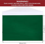 COOSHADE Instant Canopy SunWall 10x10 Canopy SideWall for Pop up Canopy Tent, 1 Pack Sidewall Only, Forest Green