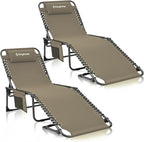 KingCamp Folding Outdoor Chaise Lounge