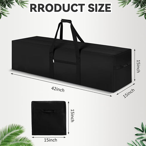 42 x 15 x 15 Inch, 154 L Extra Large Duffle Bag Camping Tent Storage Bag Heavy Duty Waterproof Sports Equipment Carrying Case for Tent Pole Travel Canopy Hammock Tripod Fishing Outdoor Moving