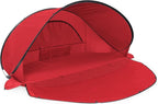 ONIVA - a Picnic Time Brand - Manta Portable Beach Tent - Pop Up Tent - Beach Sun Shelter Pop Up, (Red)