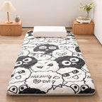 Single Double Floor Mattress, Soft Futon Portable Roll Up Folding Sleeping Pad for Home Camping Sofa Dormitory Multiple Sizes.
