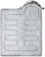 QOOMO Camping Sleeping Bags,3 Season Warm & Cool Weather,Lightweight,Waterproof Sleeping Bags for Adults & Kids,Traveling,and Outdoors,Camping Gear Equipment