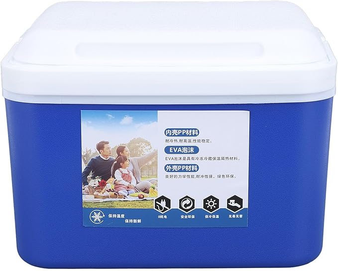 5L Portable Cooler Box, Large Capacity Ice Box Cooler Keeps Food Freshness and Drink Cool, Insulated Hard Cooler Case for Travel, Camping, Picnic