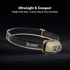 WUBEN H4 LED Headlamp Rechargeable, 800 Lumens Super Bright Head lamp, IP68 Waterproof headlamp with Motion Sensor, Headlight Flashlight 10 Modes with Red Light, for Camping Fishing& Hiking Gear