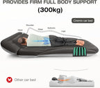 SUV Air Mattress, Double-Sided Thick Flocked Car Air Mattress with Built-in Pump & Pillow, Complete Sleeping Accessories for Auto Camping & Road Trips（Dark Coffee）