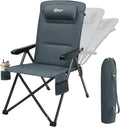 Portal Reclining Camping Chair, High Back Folding Lawn Chair with Adjustable Reclining for Adults, Oversized Chair for Garden, Porch, Outdoor Camping