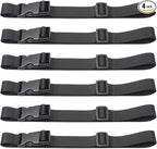 Nylon Strap with Buckle, Quick Release Short Adjustable Straps with Buckles, Securing Tie Down Straps for Backpacking, Compression Golf Bag, Camping Outdoor Activities 1" x 47" 6Pcs