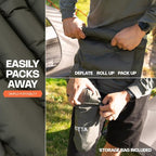 ANGORA BRANDS Inflatable Sleeping Pad for Camping & Backpacking – Lightweight 2.1” Thick Compact Sleeping Mat, 25” Wide Portable Pad for Hiking, Travel & Outdoor Use
