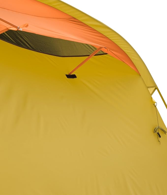THE NORTH FACE Sequoia 4 Tent - Four-Person Waterproof Camping Tent, Spacious & Easy to Set Up, 2 Zipper Doors, Yellow Silt/Desert Rust, One Size
