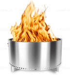 27" Smokeless Fire Pit, Wood Burning Camping Stove with Removable Stand & Ash Pan, Portable Outdoor Bonfire Fire Pit, Stylish Practical Solo Stoves for Camping Backyard Patio Beach