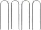 AAGUT Garden Stakes, Yard Landscape Staples Heavy Duty Galvanized 11-Gauge 6 Inch Lawn U Pins for Dog Fence,Tubing Drip Irrigation Hose, Chicken Wire, Weed Barrier Fabric 200 Pack