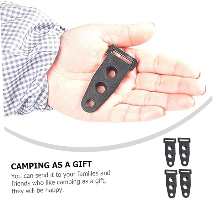 Mikikit Tent Buckle Outdoor Canopy Adjuster Canopy Pole Connector Canopy Webbing Fixer Camping Install Buckle