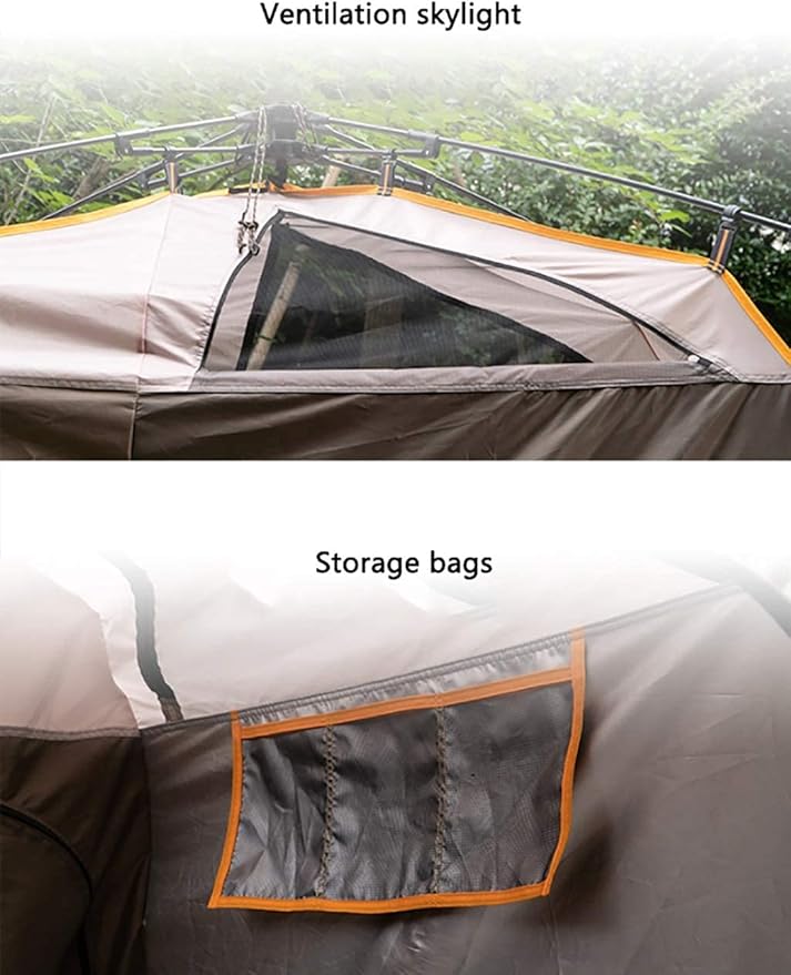 Camping Tent,Shower Tent, Large Double Room Large Space Indoor Outdoor Bathing and Changing Tent Photography Shower Changing Household Mobile Toilet Changing Room