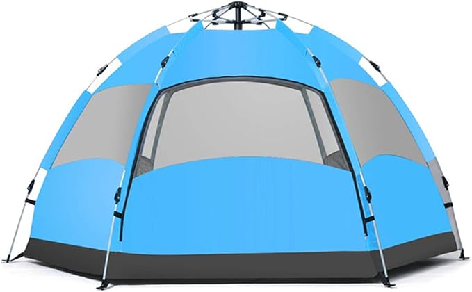 Tent Outdoor 3-4 Persons Automatic Camping Tent Hiking Tent Double Layer Beach Sunshade Canopy Family Camping Tent