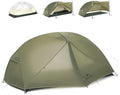 Naturehike 2025 Mongar Pro/Base Camping Tent, 1-3 Person Ultralight Backpacking Tent, 20D Nylon 3 Season Waterproof Mongar 2 Person Hiking Tent for Backpacker, Trip, Solo Camping