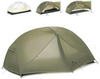 Naturehike 2025 Mongar Pro/Base Camping Tent, 1-3 Person Ultralight Backpacking Tent, 20D Nylon 3 Season Waterproof Mongar 2 Person Hiking Tent for Backpacker, Trip, Solo Camping