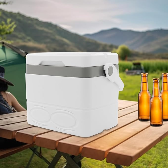 8.5l Camping Ice Boxes & Coolers, Insulated Cooler, Portable Ice Box with Handle, Large Insulated Ice Chestfor Beach, Picnic and Office Use