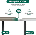 Folding Table 6FT Heavy Duty Plastic Table with Handle, Foldable&Portable, Fold-in-Half Utility Tables for Outdoor, Dining, Wedding, Events, Indoor, Picnic, Camping, Party,Khaki