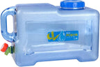 YINUODAY 2.6 Gallon Water Containers, BPA-Free Camping Water Storage Jug Drink Dispenser with Spigot, Water Canteen for Outdoor Camping Hiking Picnic Hunting