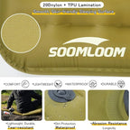 Camping Air Sleeping Pad Ridge 8.0 R-Value 8 Insulation Extreme Cold Weather Pump Bag Compact Lightweight Portable Hiking Disaster Preparedness Earthquakes Outdoor Inflatable Pad