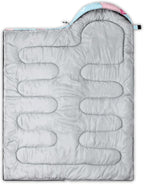 QOOMO Axolotl Cute Camping Sleeping Bags,3 Season Warm & Cool Weather,Lightweight,Waterproof Sleeping Bags for Adults & Kids,Traveling,and Outdoors