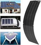Framy High Efficiency Solar Panel 400W 2 * 200W Black Backplane Battery Charger for Car Yacht Boat RV Camping Caravan Home,Solar Panel Kit 20A