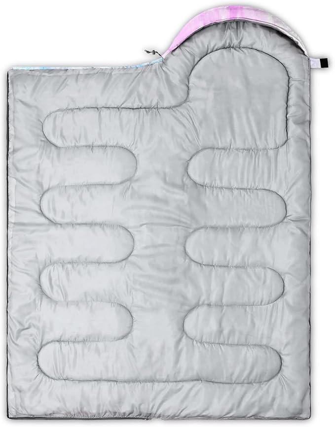 HOSIMA Dear Hunting Pattern Cold Weather Sleeping Bags for Kids Adults,Black Light Weight Waterproof Sleeping Bags for Outdoors Hiking.