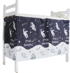 Dorm Bottom Bunk Bed Curtains Privacy Curtains 350g Dustproof Breathable Single Bed Blackout Curtains Panels Privacy Underbed Loft Bed Canopy Tent Curtain Shading Drapes for Dorm College Home 2 panels
