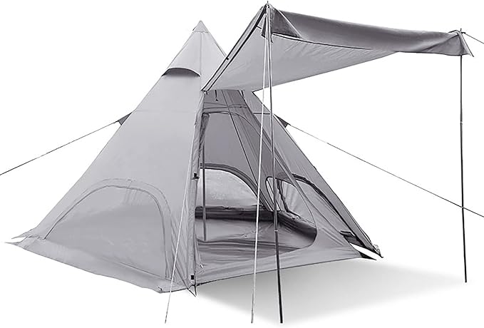 Pyramid Outdoor Tent,Oxford Cloth Waterproof Tent,Family Camping Tent Quick Set up Tent for Beach,Traveling,Hiking,Mountaineering,Outdoor Activities