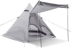 Pyramid Outdoor Tent,Oxford Cloth Waterproof Tent,Family Camping Tent Quick Set up Tent for Beach,Traveling,Hiking,Mountaineering,Outdoor Activities