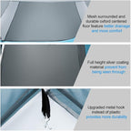 VINGLI 6.7FT Shower Tent, Changing Room Tent for Portable Toilet, with Mesh Floor and Carrying Bag, Lightweight & Sturdy, Perfecr for Camping, Boat, Dressing Outdoor or Indoor