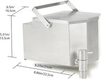 Hori 5 3L Tent Stove Water Tank, 304 Stainless Steel Side-Mount Hot Water Boiler with Spout, Compatible with Hori 5,Not for Hori 5 Max