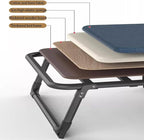 Portable Single Bed with Sponge Mattress, Comfortable Folding Camping Cot Foldable Emergency Sleeping Cot Guest Bed for Outdoor Home Office(Gray,180 * 59 * 30cm)