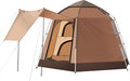 TUKAILAI Instant Camping Tent, Hexagonal Design Automatic Dome Tent with 4 Mesh Windows and 1 Door, Easy Setup Pop Up Tent with Vestibule & Rainfly