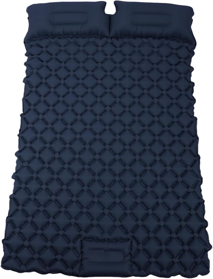 Camping Sleeping Pad, Ultra Light 1230g Self Inflating Sleeping Mat with Built in Foot Pump Double Pad for Camping Backpacking Hiking Traveling Tent (Blue)
