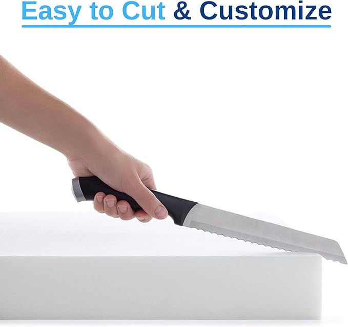 FoamRush 5" x 42" x 75" Bunk, Camping Cot Gel Memory Foam RV Mattress Replacement, Medium Firm, Comfort, Pressure Relief, Made in USA, Travel Camper Trailer Truck, Cover Not Included