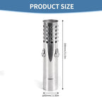 2.36 "Spark Arrestor Stainless Steel Chimney Rain Cap Tent Stove Exhaust Tube Suitable for Camping Independent Stove Accessories