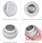 Boundless Voyage Titanium Spirit Burner Mini Alcohol Stove with Brackets Outdoor Camping Stove Multi-Fuel Stove, Lightweight and Versatile ti2001c