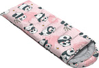 QOOMO Axolotl Cute Camping Sleeping Bags,3 Season Warm & Cool Weather,Lightweight,Waterproof Sleeping Bags for Adults & Kids,Traveling,and Outdoors