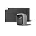 EF ECOFLOW Solar Generator DELTA 3 Classic with 2PCS 100W 12V Solar Panels, 1024Wh LiFePO4 Battery Portable Power Station, 1800W AC/100W USB-C Output (3600W Surge), 1 Hr Fast Charge for Home, Camping