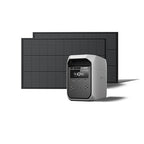 EF ECOFLOW Solar Generator DELTA 3 Classic with 2PCS 100W 12V Solar Panels, 1024Wh LiFePO4 Battery Portable Power Station, 1800W AC/100W USB-C Output (3600W Surge), 1 Hr Fast Charge for Home, Camping