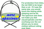 SANSBUG Bug Tent for One Person (Instant Pop up, Strong No-See-um Mesh, Poly Floor)