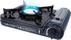 GAS ONE NEW 10,000 BTU CSA List Portable Butane Gas Stove with Carrying Case CSA Listed- Midnight
