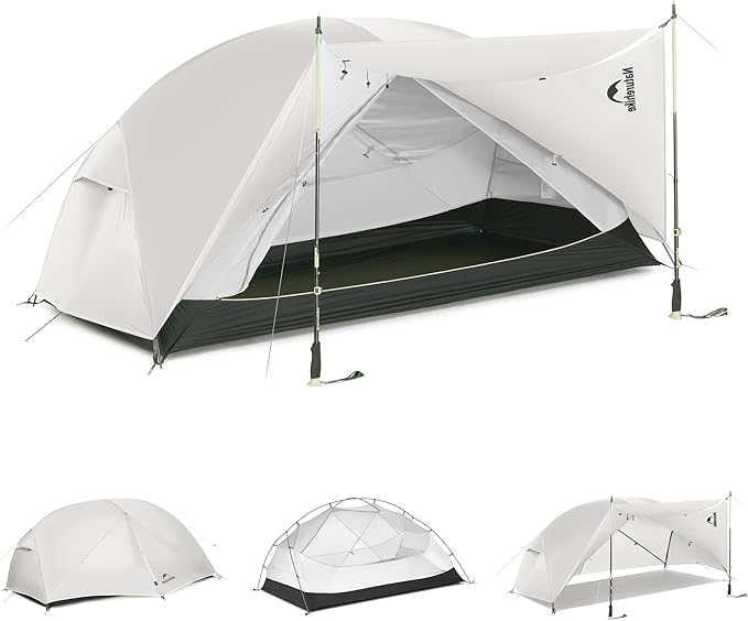 Naturehike Mongar Pro 1/2/3 Person Backpacking Tent,Waterproof Nylon Easy Setup Lightweight Camping Tent