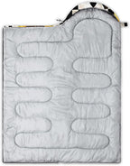 QOOMO Camping Sleeping Bags,3 Season Warm & Cool Weather,Lightweight,Waterproof Sleeping Bags for Adults & Kids,Traveling,and Outdoors,Camping Gear Equipment