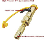 MENSI 1/4" Propane Adapter Quick Disconnect Fitting Compatible for Stansport, Camp Chef Mountaineer,Eureka Gonzo, Jetbroil Camping Stove Grill (Adapter for Stove)