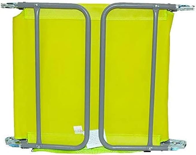 Ostrich Chaise Lounge Outdoor Portable Folding 3 Position Chair for Beach, Patio, Camp, and Pool with Carrying Strap, Neon Green (2 Pack)