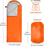 Macarrie 10 Pcs Bulk Sleeping Bags for Homeless Donation Shelter Adults 0 Degree Waterproof Sleeping Bags with Compression Sack for Cold Weather Emergency Hiking Camping Warm