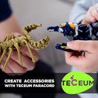TECEUM 5/32" Paracord Rope 1000 – 1000ft / 200ft / 100ft / 50ft – Tactical Parachute Cord 4mm – 45+ Colors – Nylon String for Survival & Camping Gear – Stripe Cord for Survival – Utility Rope